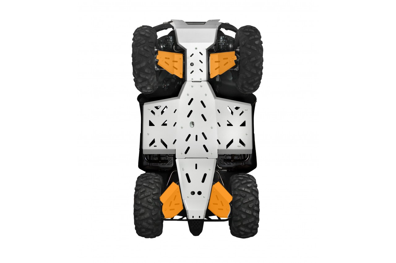 KIT PROTECTION TRIANGLE AV & AR CHASSIS LONG  600 - 800 FI