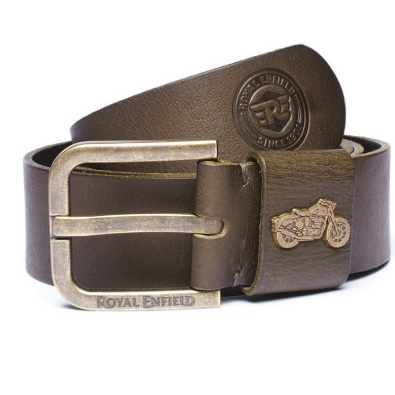 ROYAL ENFIELD - Etui passeport / carte grise en cuir - marron