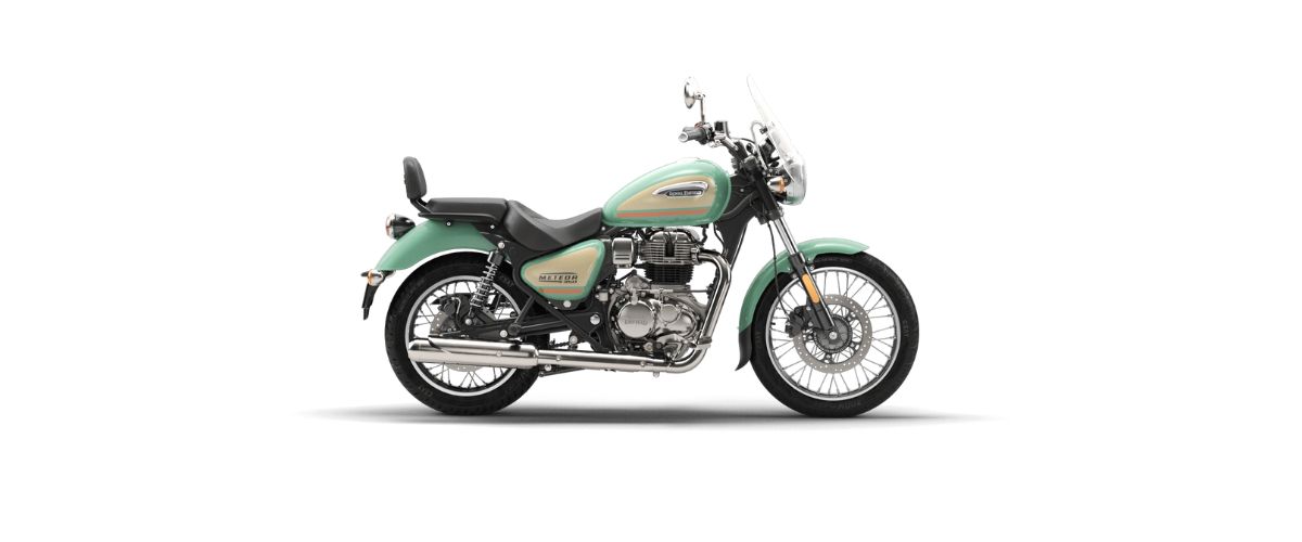 royal enfield meteor 350 aurora green