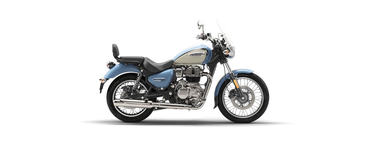 aurora blue royal enfield meteor 350